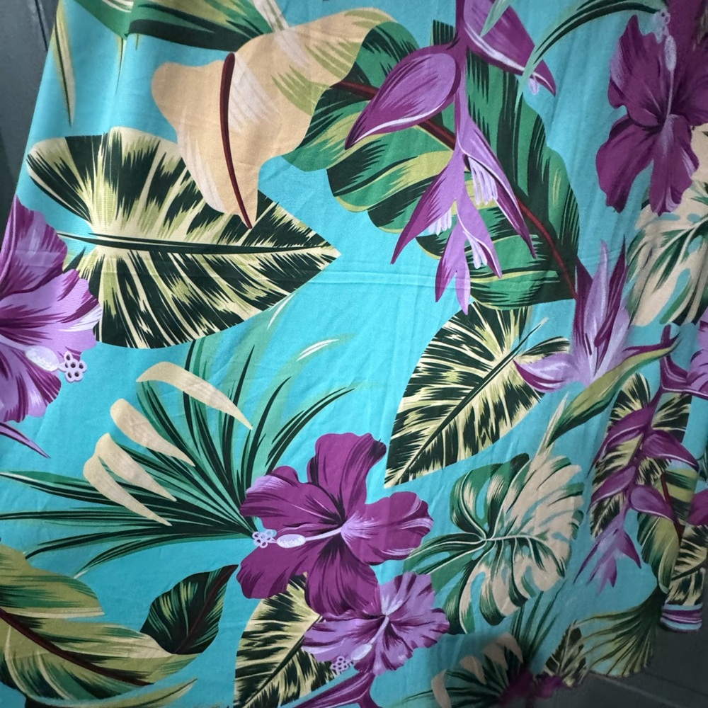 Tropical Floral Print Dress - Picture 2 of 4